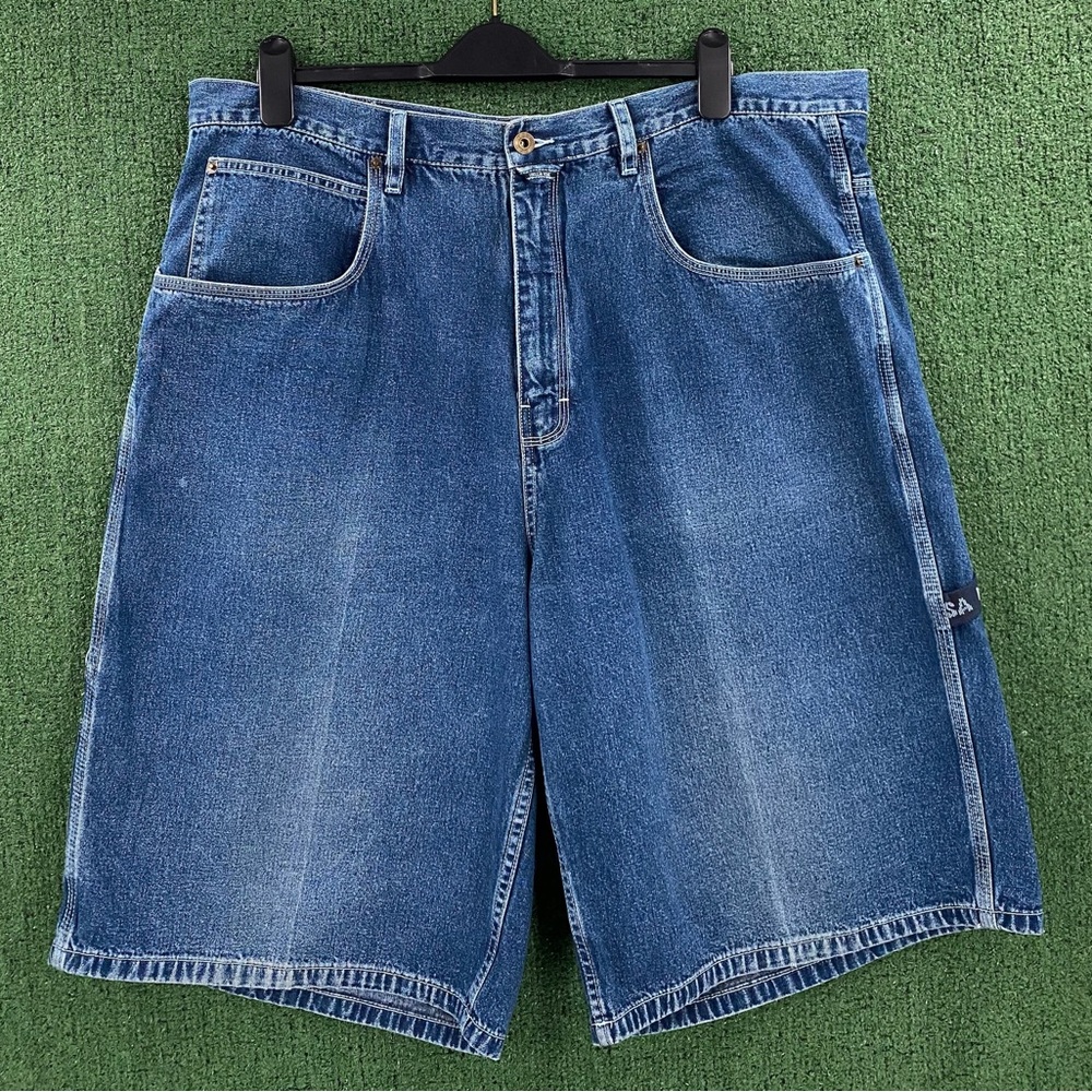 Vintage 90’s Mecca Logo Carpenter Denim Jean Shorts Jorts Men’s Size 41